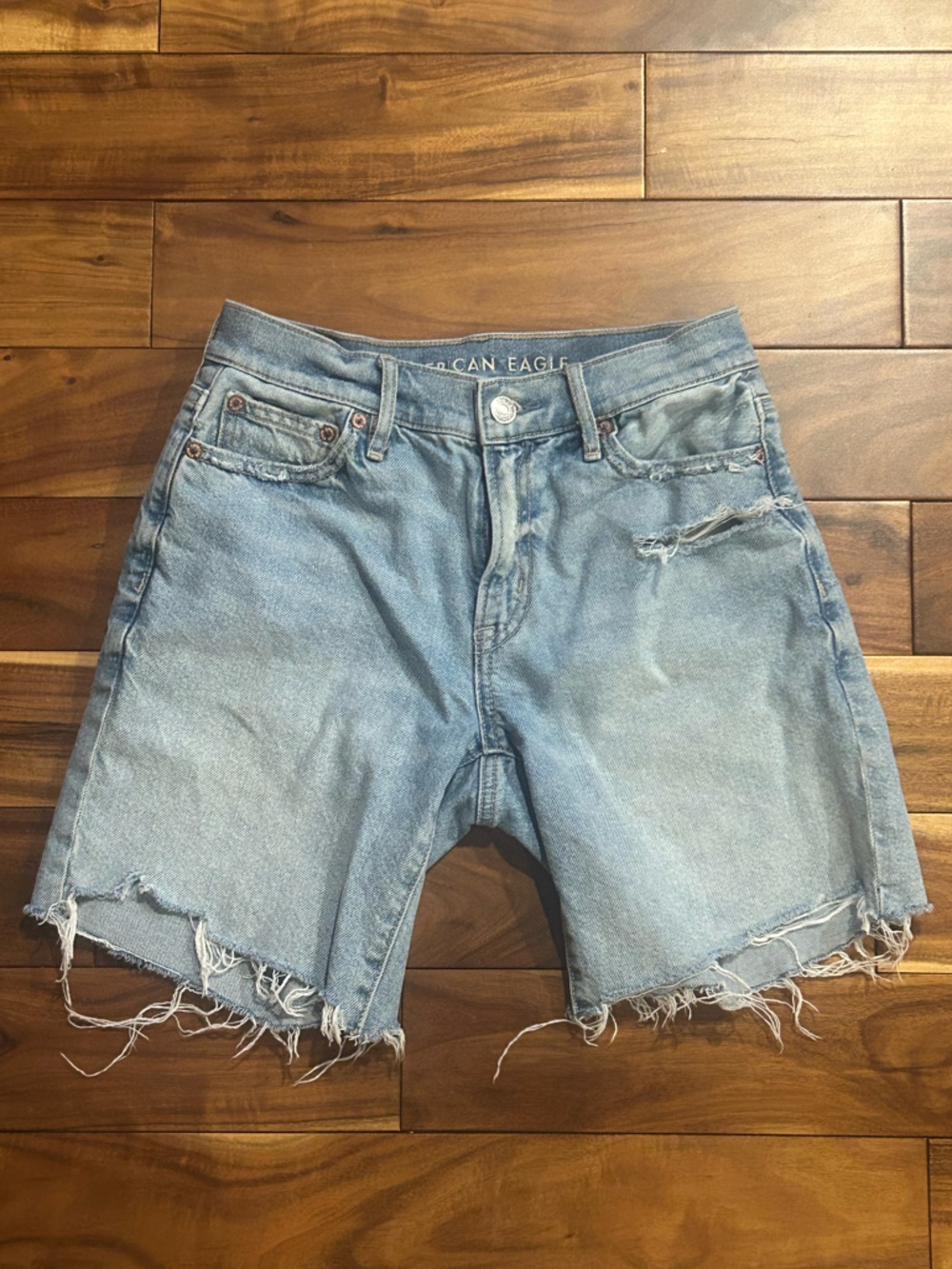 American Eagle Outfitters Bermuda Light Wash Denim Short